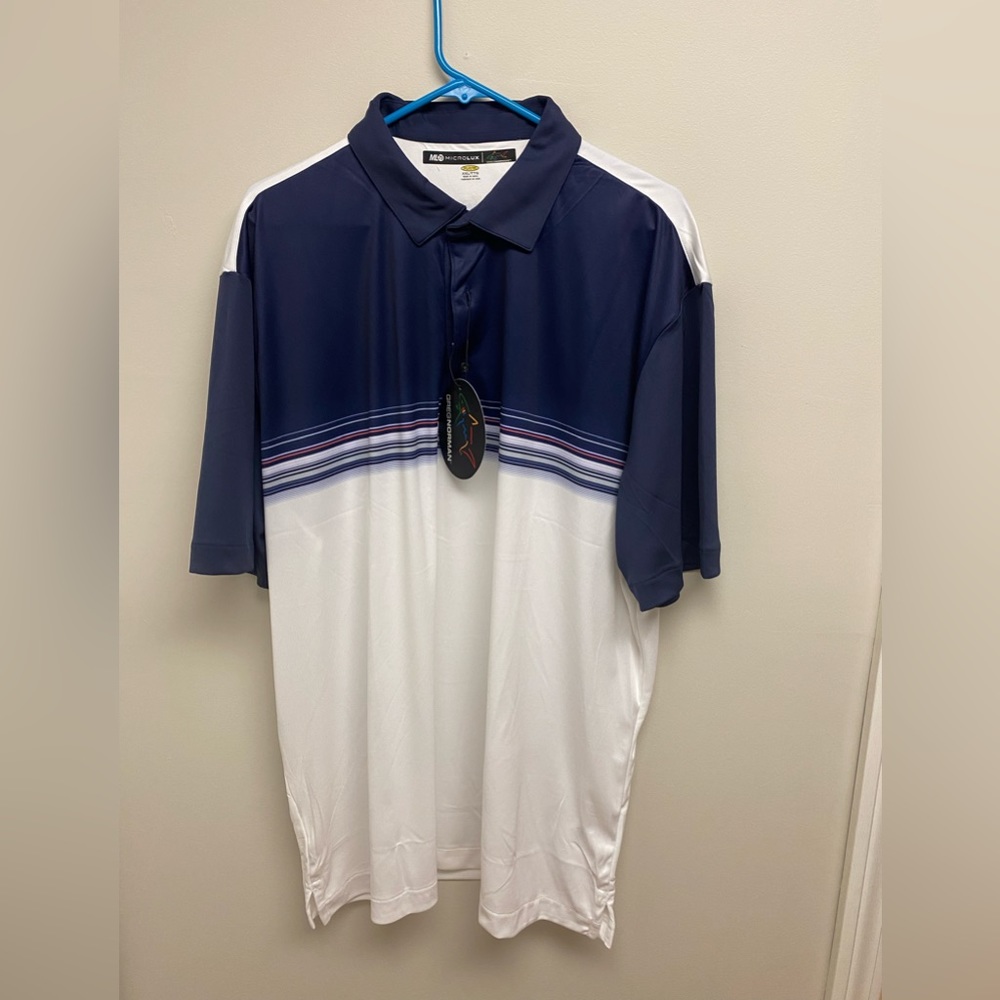 Blue/white Greg Norman Golf Polo